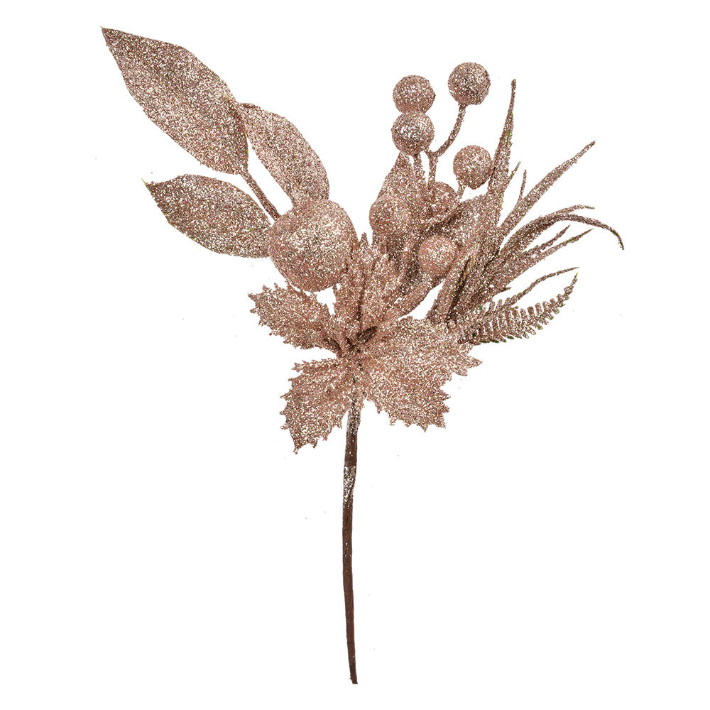 Clayre & Eef Decoratie Tak 25 cm Roze Kunststof