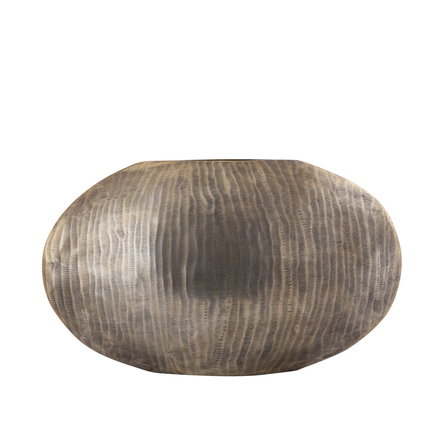 PTMD Jowad Antique Gold Alu Sheet Pot Rib Low Oval L