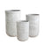 PTMD Deliahe White GRC Pot Round High Set Of 3