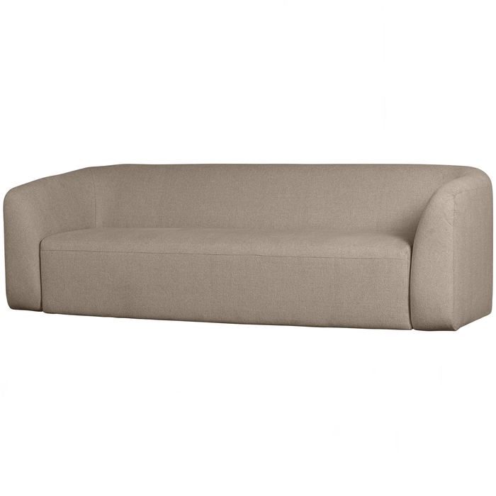 WOOOD Sloping 3-zitsbank - Chenille - Naturel Melange