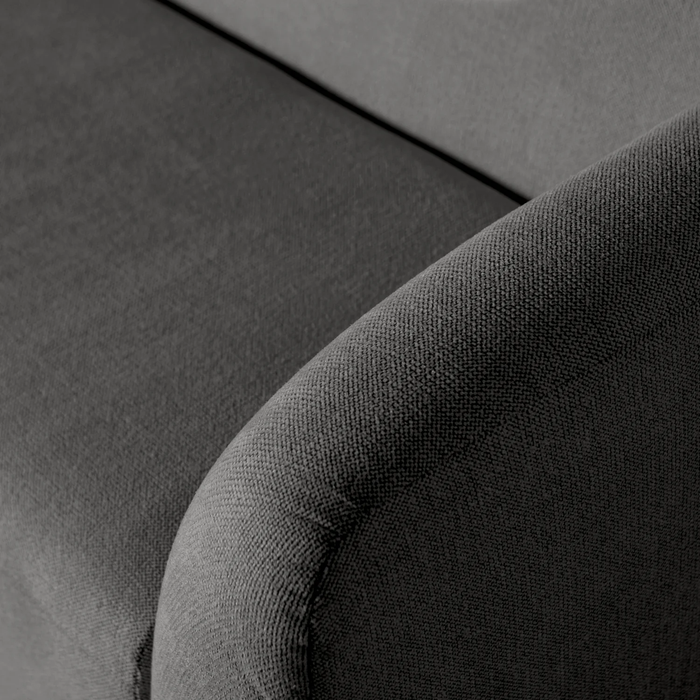 WOOOD Sloping 3-zitsbank - Chenille - Grijs/Zwart Melange