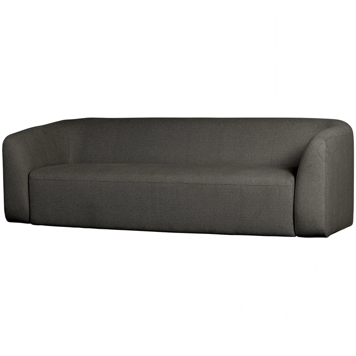 WOOOD Sloping 3-zitsbank - Chenille - Grijs/Zwart Melange