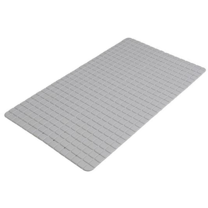 Urban Living Badkamer anti slip mat - rubber - steengrijs - 39x69cm