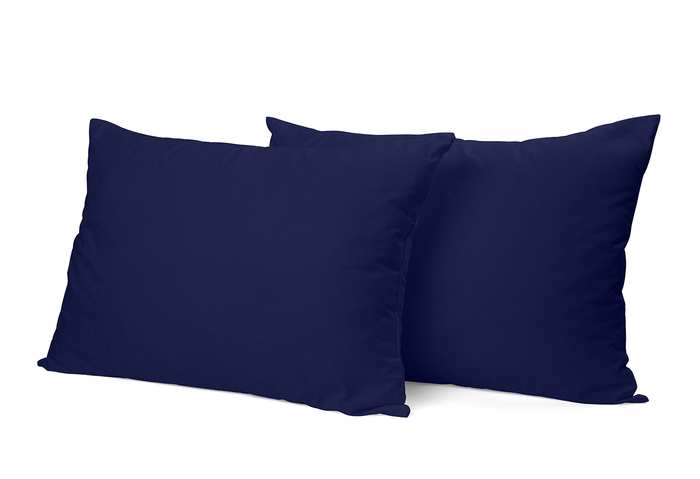 Eleganzzz Kussensloop Hotelsluiting flanel blauw