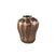 PTMD Hamish Bronze Ceramic Round Wavy Shaped Vase M