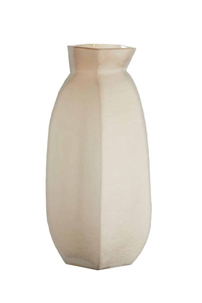 Light&living Vaas 24,5x22,5x50,5 cm VELIKO glas licht bruin