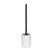 Toiletborstel met Houder, Kunststof, Keramiek met Rubbercoating, Wit -