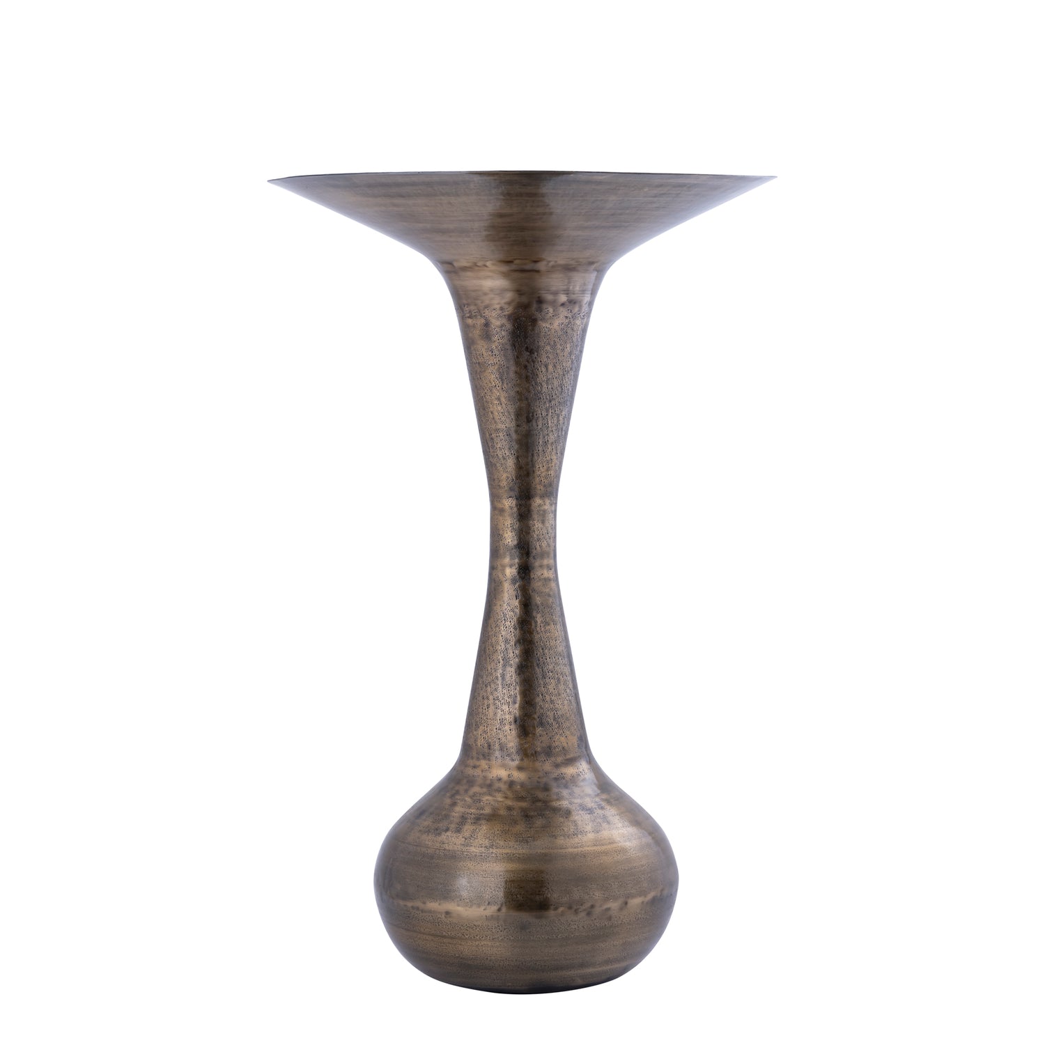 PTMD Aarna Antique Brass Sheet Alu Shaped Pot L