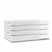 LINNICK Diamond Badstof Handdoek 60x110cm - white - set van 4