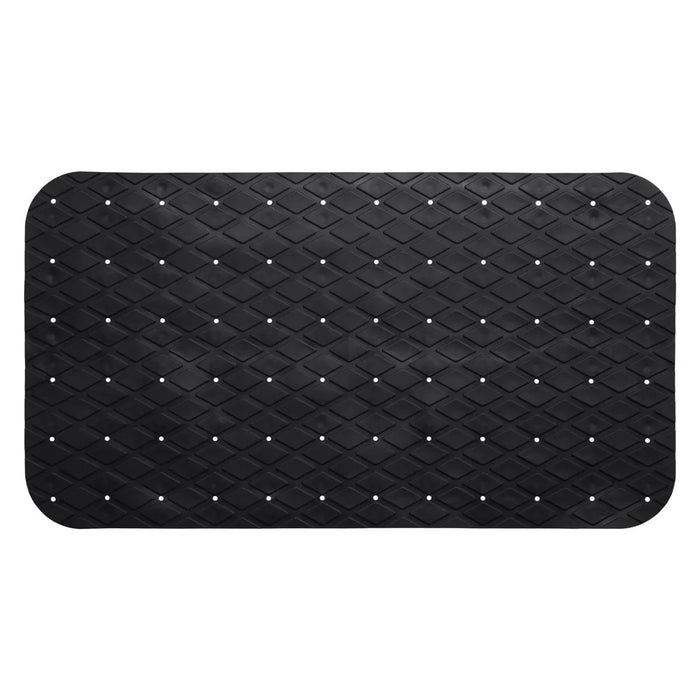 5Five Badkamer anti slip mat - rubber - zwart - 70 x 35 cm