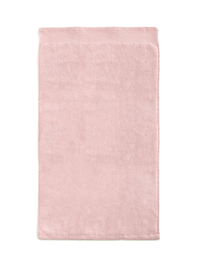 LINNICKVelours Handdoek  Katoen 50x100cm - light pink - Set van 6