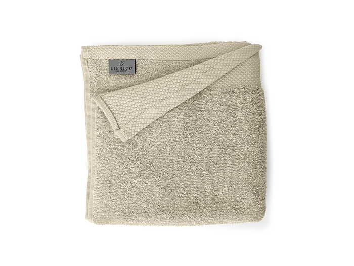 LINNICK Diamond Badstof Handdoek 60x110cm - sand - set van 6
