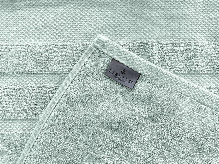 LINNICKBadstof Badlaken  Katoen 70x140cm - soft green - 2X