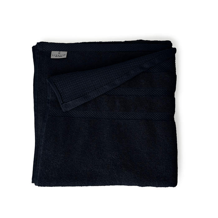 LINNICKBadstof Badlaken  Katoen 70x140cm - black - set van 4