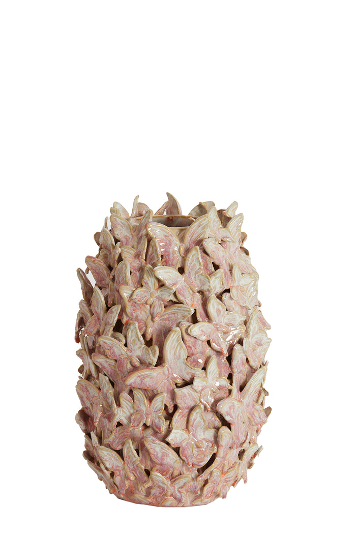 Light & Living - Vaas MARIPOSA - Ø17x26cm - Roze