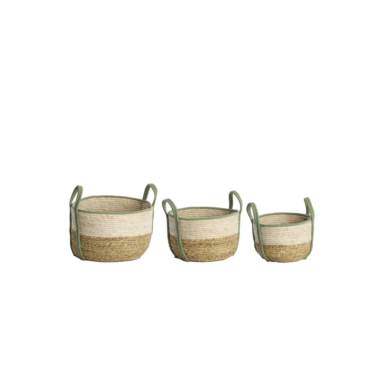 Light & Living - Mand KINSALE - Ø33x23cm - Bruin - Set van 3