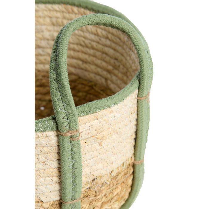 Light & Living - Mand KINSALE - Ø33x23cm - Bruin - Set van 3