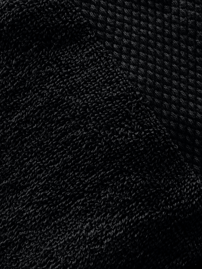 LINNICK Diamond Badstof Handdoek 50x100cm - black - set van 10