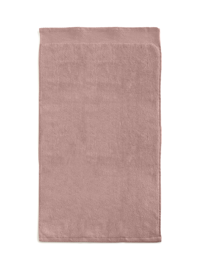 LINNICKVelours Handdoek  Katoen 60x110cm - rose - Set van 6