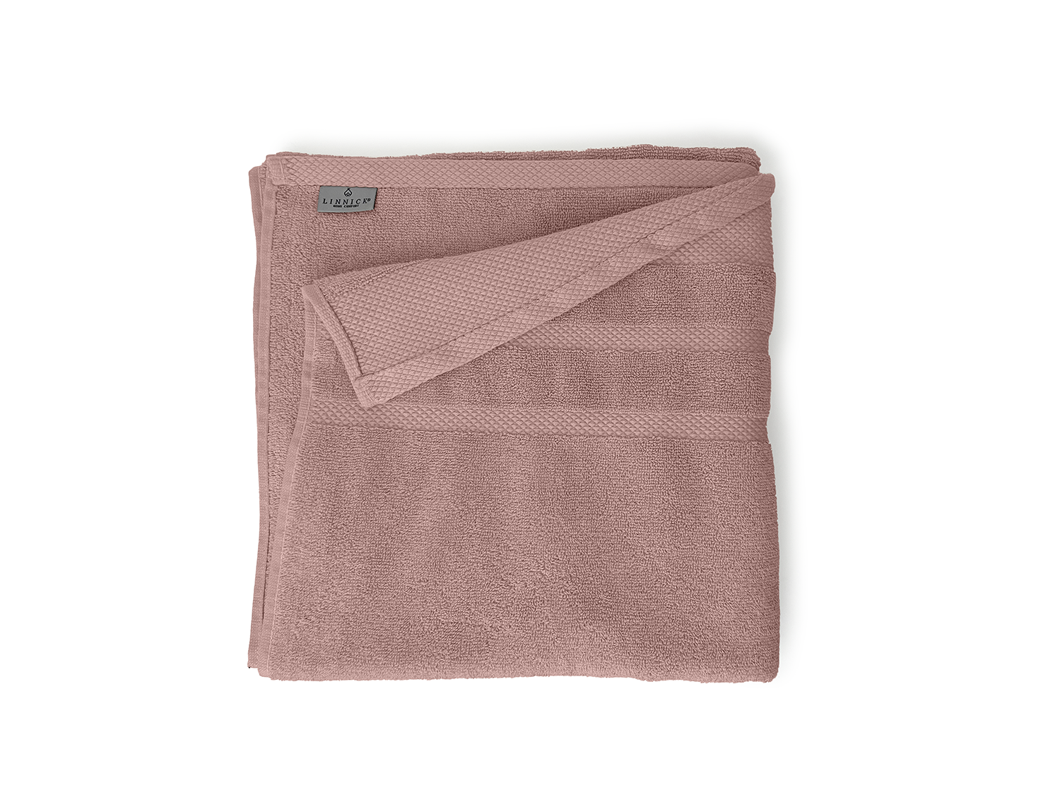 LINNICKBadstof Badlaken  Katoen 70x140cm - rose - 2X