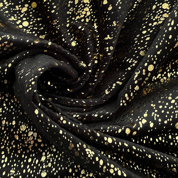 Eleganzzz Dekbedovertrek Foil Velvet - black