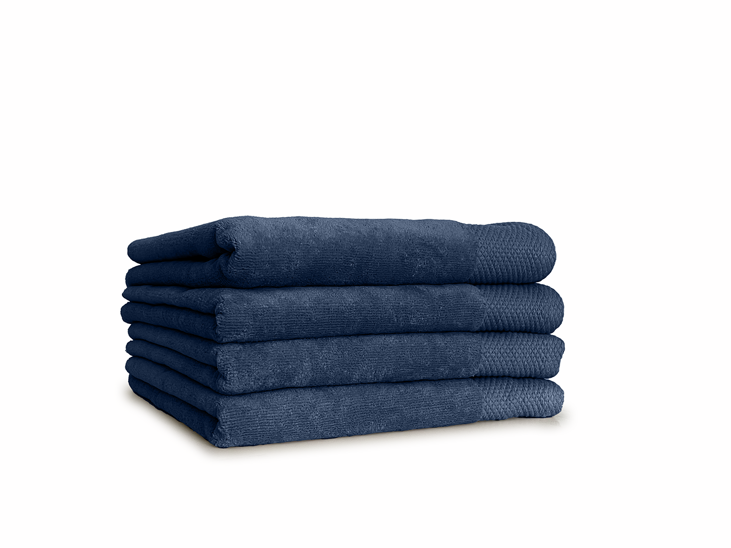 LINNICKVelours Handdoek  Katoen 60x110cm - ocean blue - Set van 4