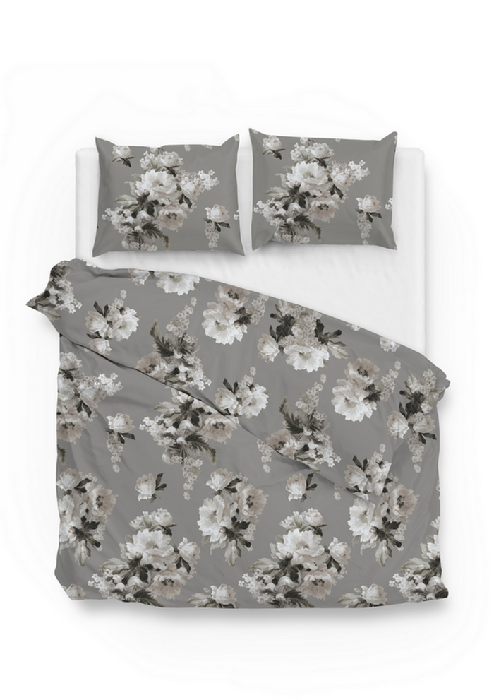 Zo Home Dekbedovertrek Katoen Flanel Ella - grey