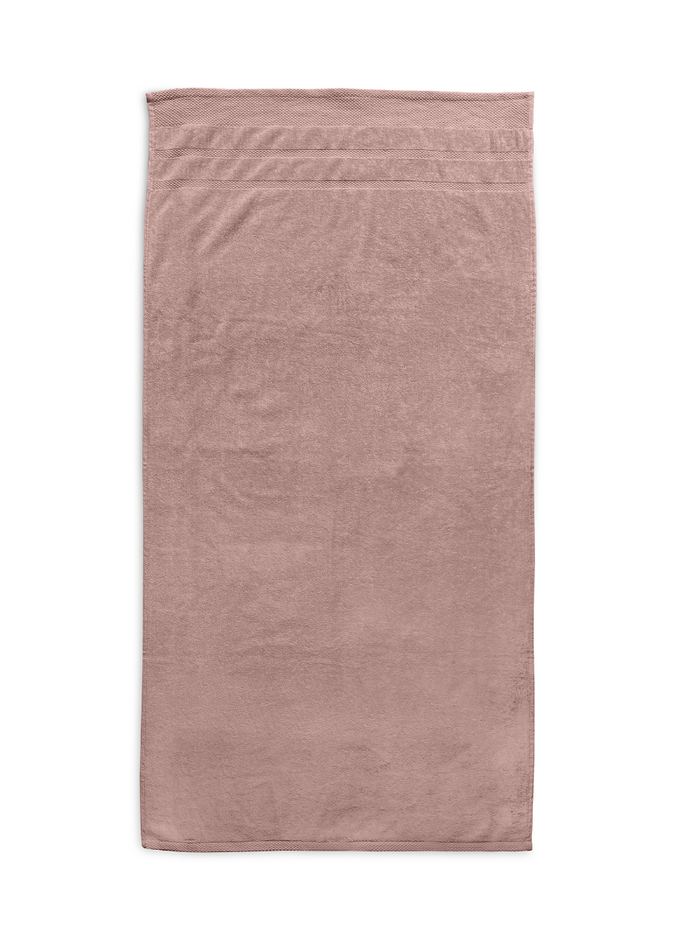LINNICKVelours Badlaken  Katoen 70x140cm - rose - 2X