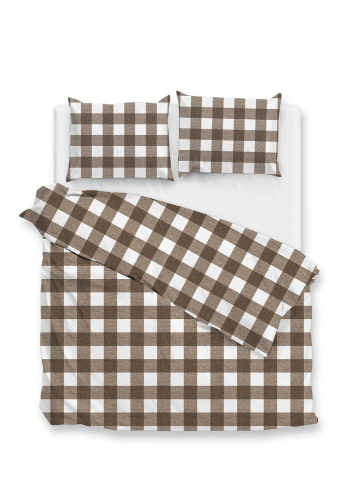 Zo Home Dekbedovertrek Katoen Quattro di Lino - palm taupe