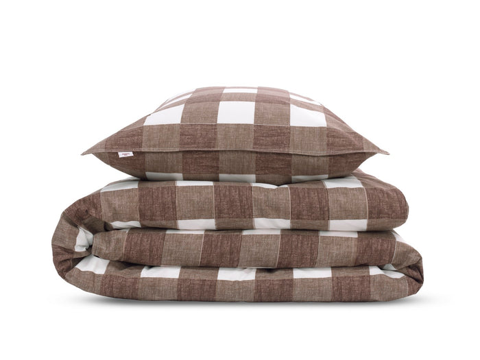 Zo Home Dekbedovertrek Katoen Quattro di Lino - palm taupe