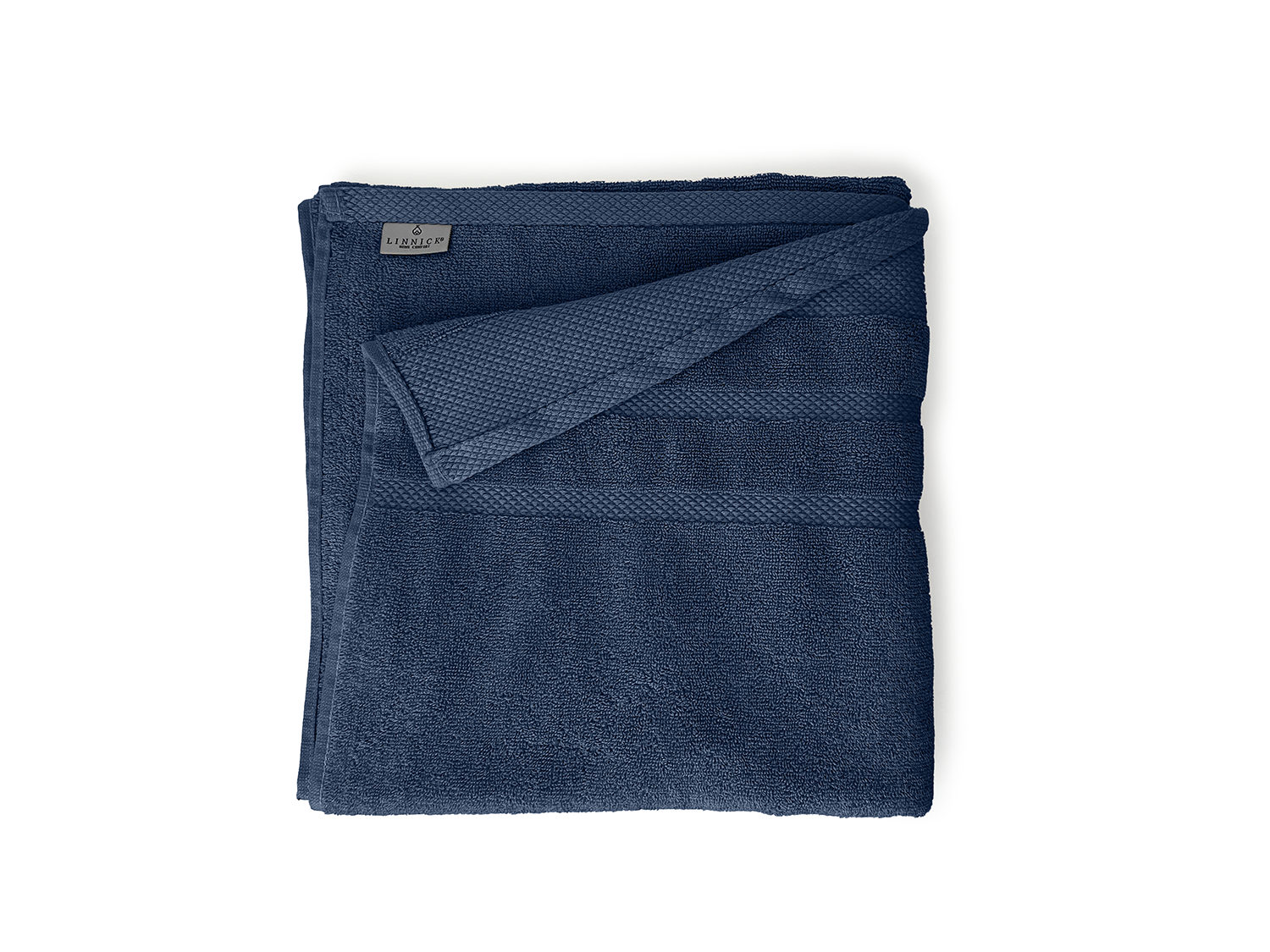 LINNICKBadstof Badlaken  Katoen 70x140cm - ocean blue - 2X