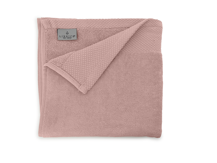 LINNICKVelours Handdoek  Katoen 50x100cm - rose - Set van 10