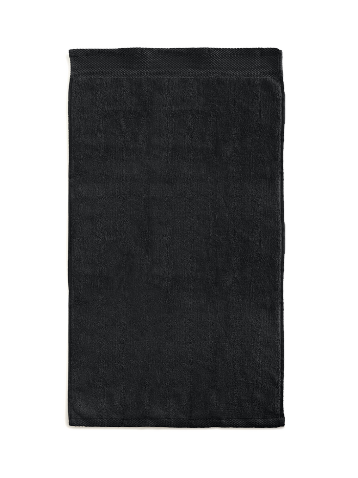 LINNICKVelours Handdoek  Katoen 60x110cm - black - Set van 6