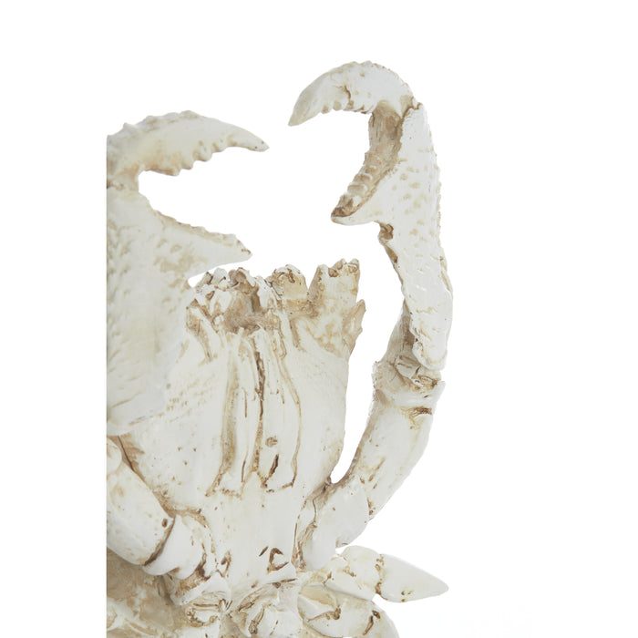 Light & Living - Ornament CRAB - 23x12.5x42.5cm - Wit