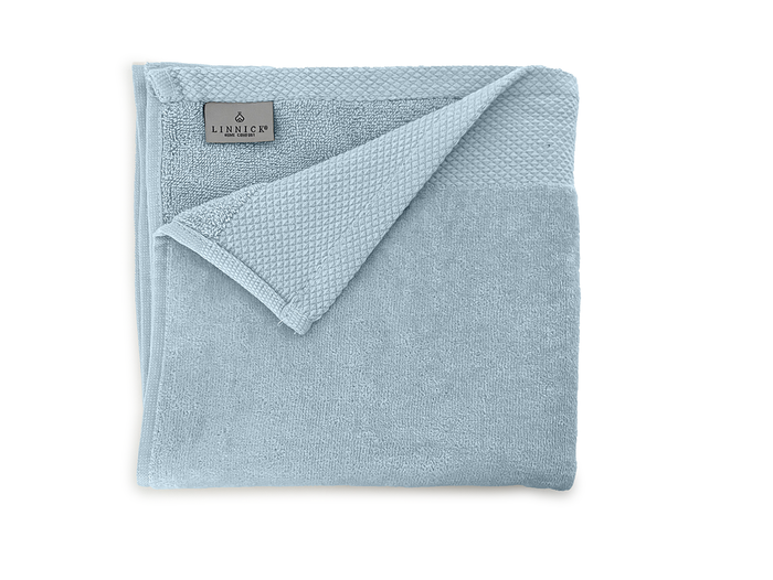 LINNICKVelours Handdoek  Katoen 60x110cm - denim - Set van 6