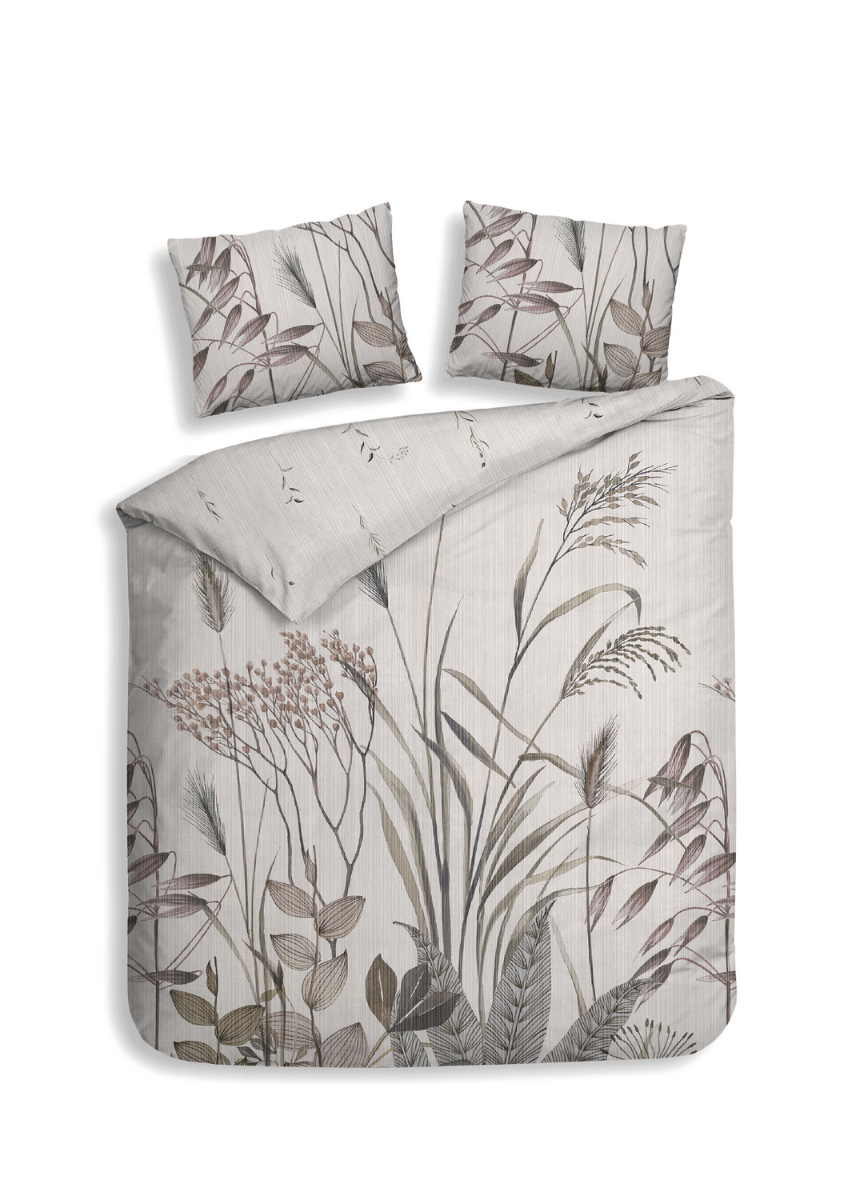 Heckett Lane Dekbedovertrek Katoen Satijn Elvira - natural