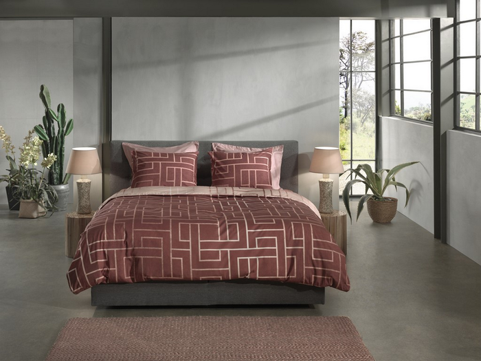 Heckett Lane Dekbedovertrek Katoen Twill Roja - natural