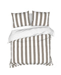 Heckett Lane Dekbedovertrek Mousseline Katoen Quinn - fossil taupe