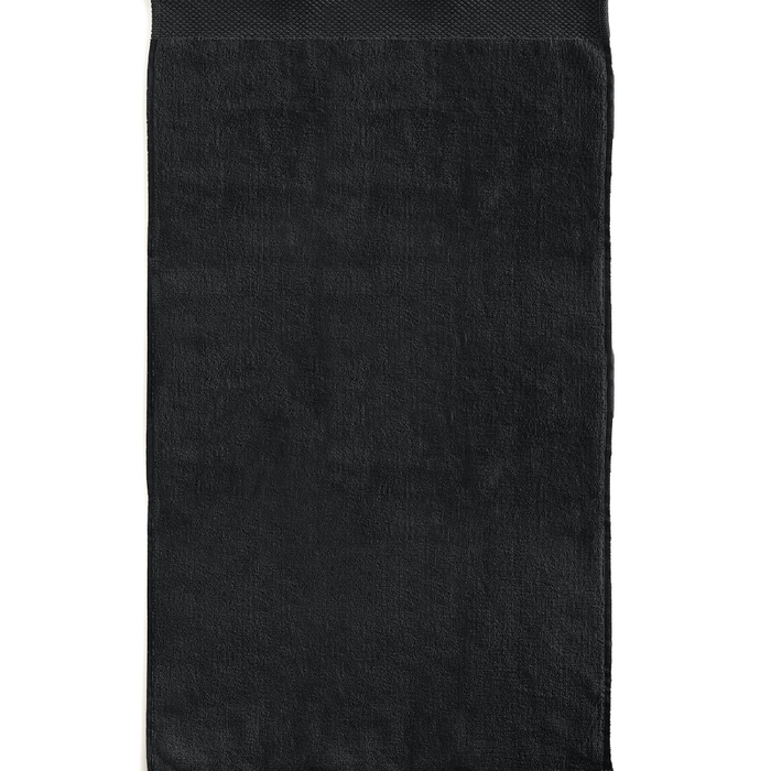 LINNICKVelours Handdoek  Katoen 60x110cm - black - Set van 4