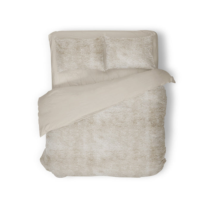 Eleganzzz Dekbedovertrek Flanel Fleece - beige