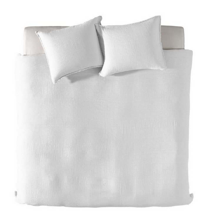 Yellow Dekbedovertrek Mousseline Gauze Katoen Garza - bright white