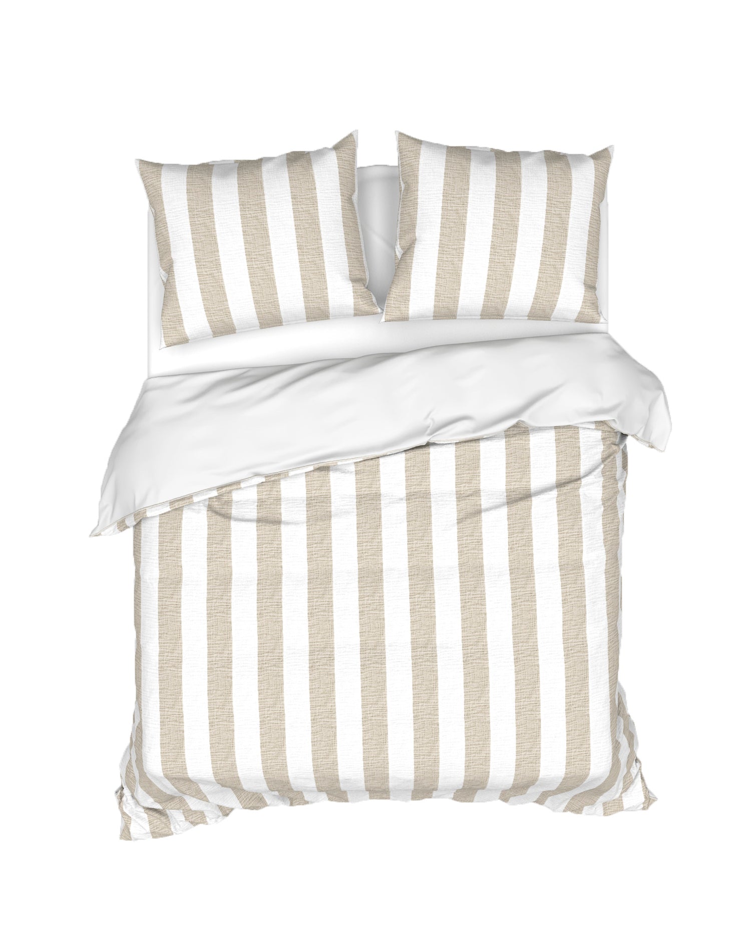 Heckett Lane Dekbedovertrek Mousseline Katoen Quinn - desert sand