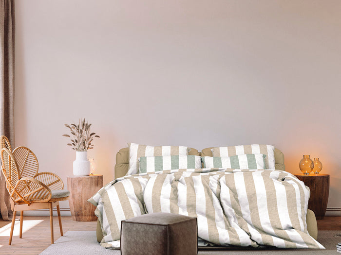 Heckett Lane Dekbedovertrek Mousseline Katoen Quinn - desert sand