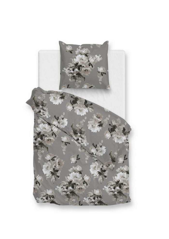 Zo Home Dekbedovertrek Katoen Flanel Ella - grey