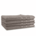LINNICKBadstof Badlaken  Katoen 70x140cm - taupe - set van 4