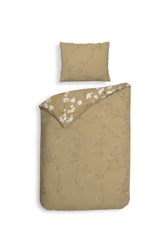 Heckett Lane Dekbedovertrek Katoen Satijn Asahi - beige