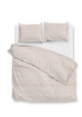 Zo Home Dekbedovertrek Perkal katoen Striscia - cream tan