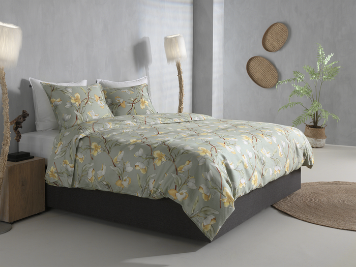 Zo Home Dekbedovertrek Katoen Satijn Denise - green