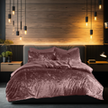 Eleganzzz Dekbedovertrek Crushed Velvet - rose