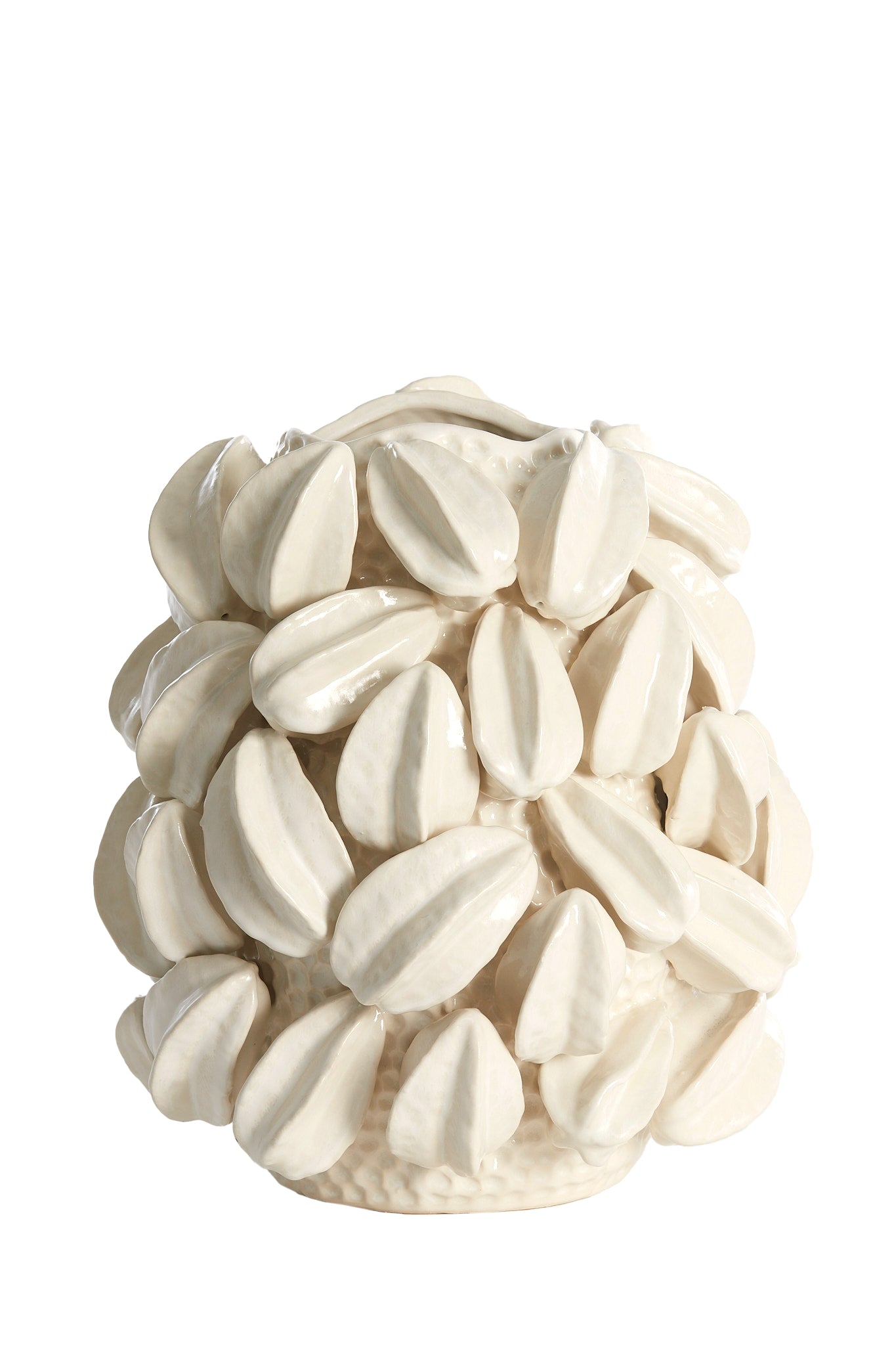 Light & Living - Vaas CARAMBOLA - 32x31.5x36.5cm - Wit